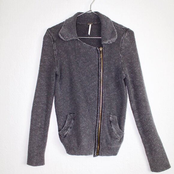 Free People Jackets & Blazers - Free People Texture Side Zip Jacket